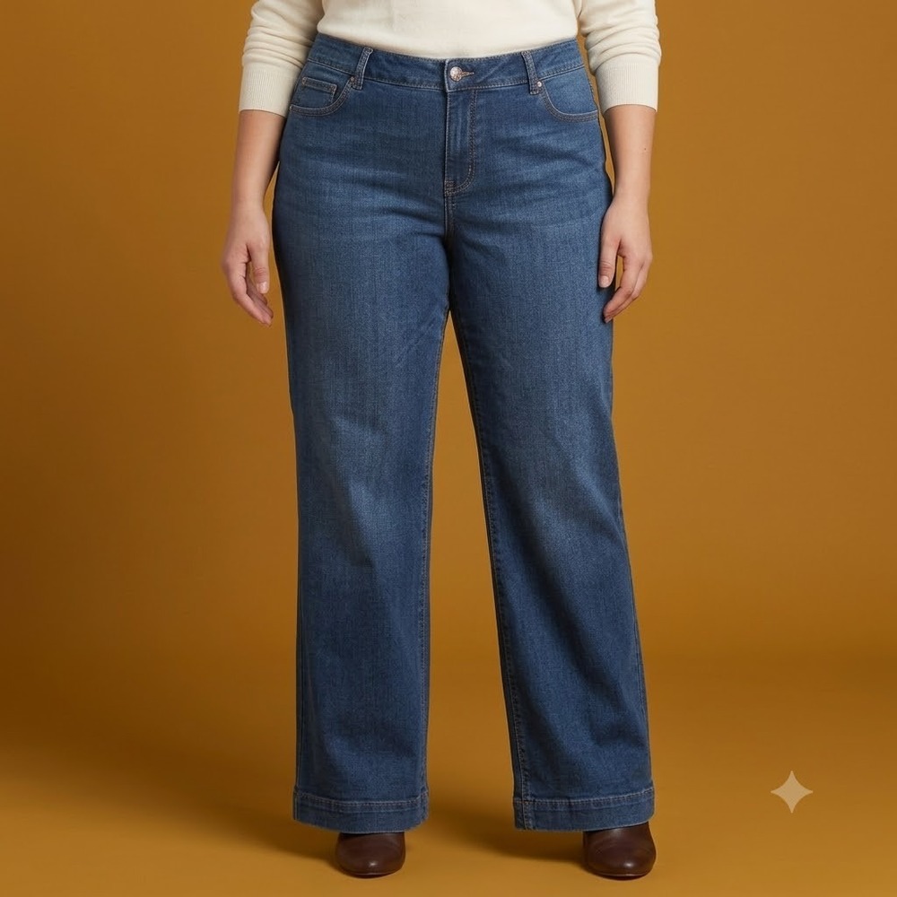 Lane Bryant Tighter Tummy Technology Straight Leg Jeans Women's 24P EUC
